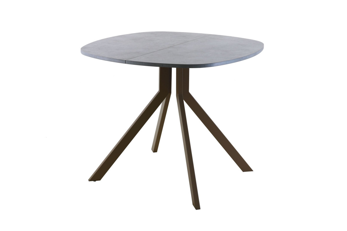 Обеденный стол AMC Elite (серии SLIM) / E18(800) D7 (коричневый/Бетон Чикаго светло-серый)