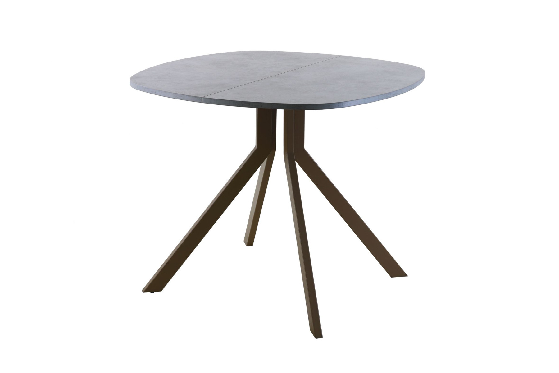 Обеденный стол AMC Elite (серии SLIM) / E18(800) D7 (коричневый/Бетон Чикаго светло-серый)