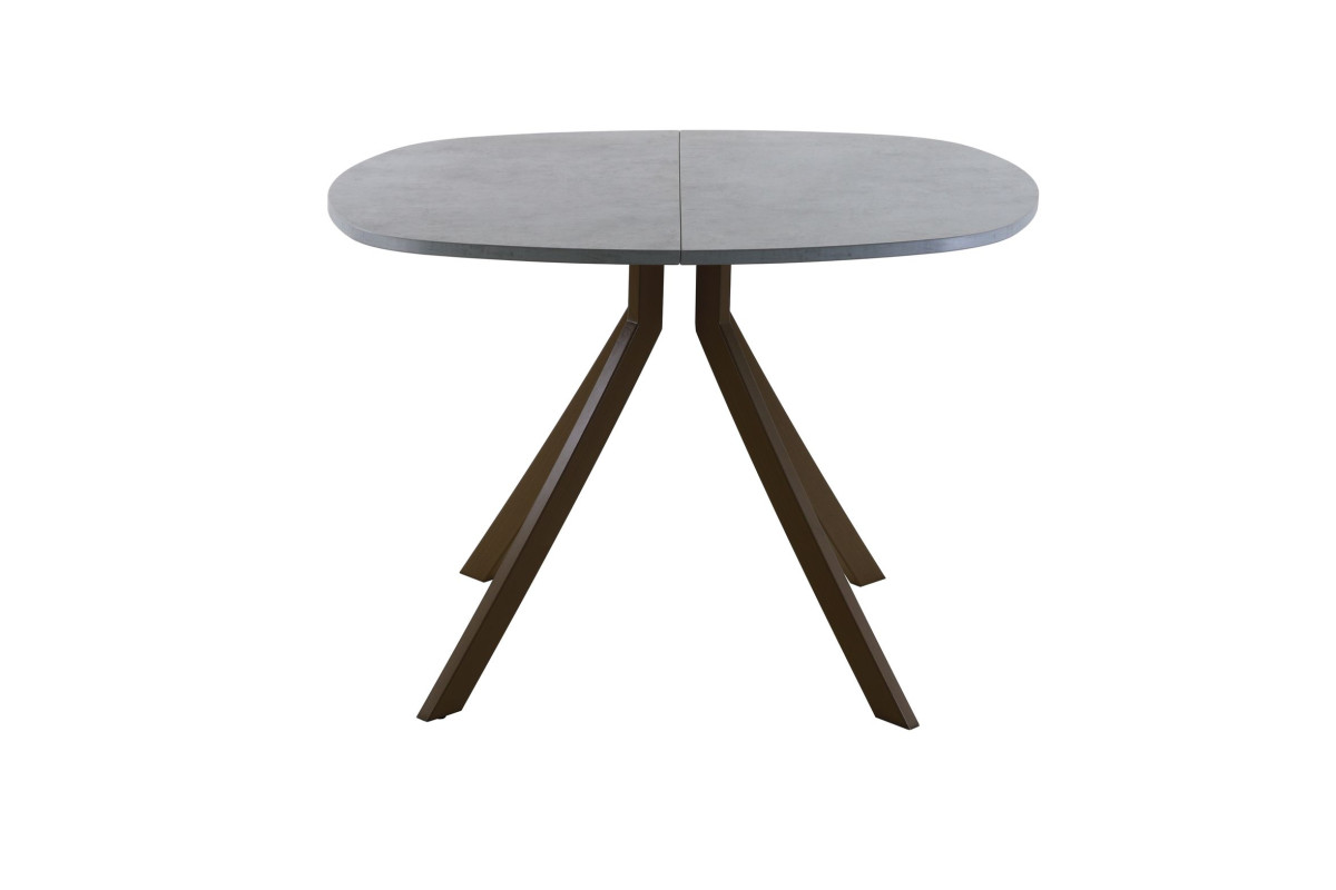 Обеденный стол AMC Elite (серии SLIM) / E18(800) D7 (коричневый/Бетон Чикаго светло-серый)