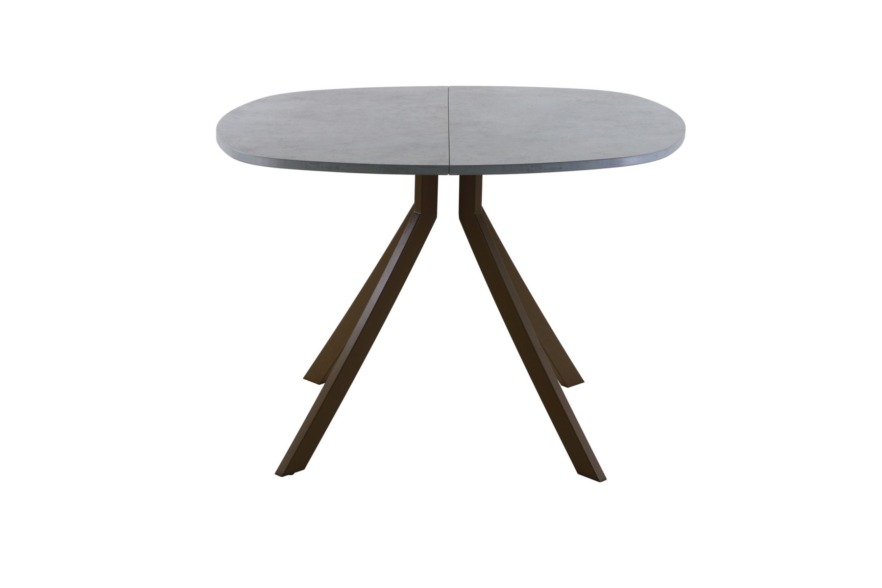 Обеденный стол AMC Elite (серии SLIM) / E18(800) D7 (коричневый/Бетон Чикаго светло-серый)