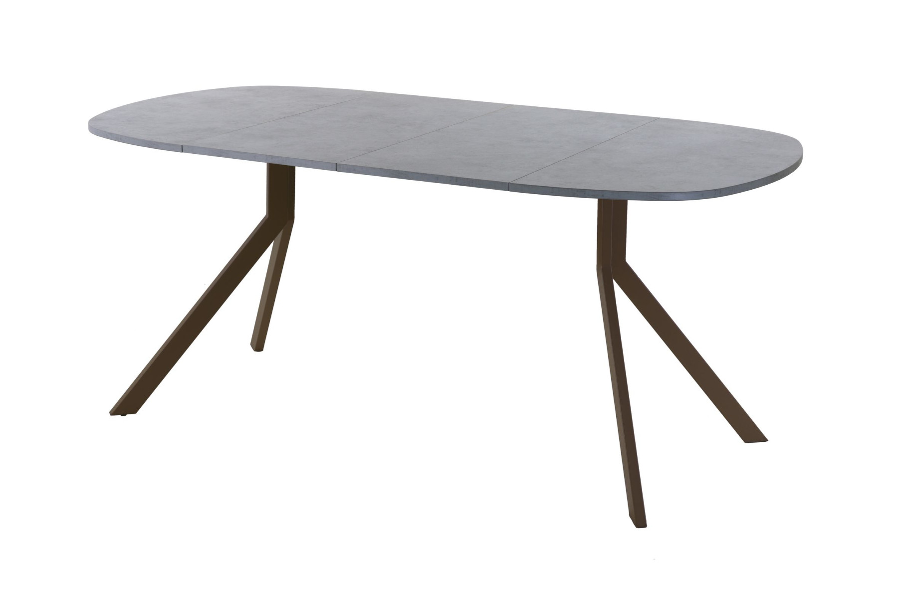 Обеденный стол AMC Elite (серии SLIM) / E18(800) D7 (коричневый/Бетон Чикаго светло-серый)