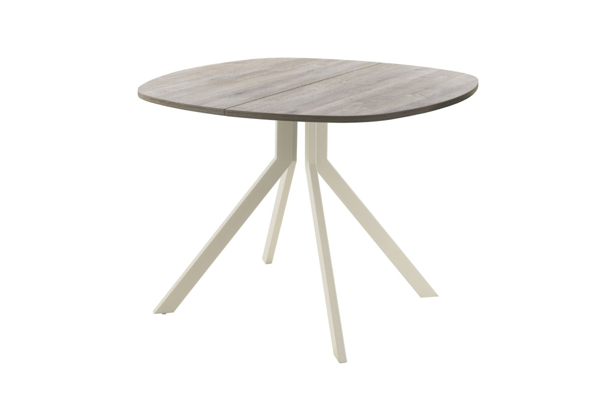 Обеденный стол AMC Elite (серии SLIM) / E18(900) D7 (бежевый/Дуб Уайт-Ривер песочно-бежевый)