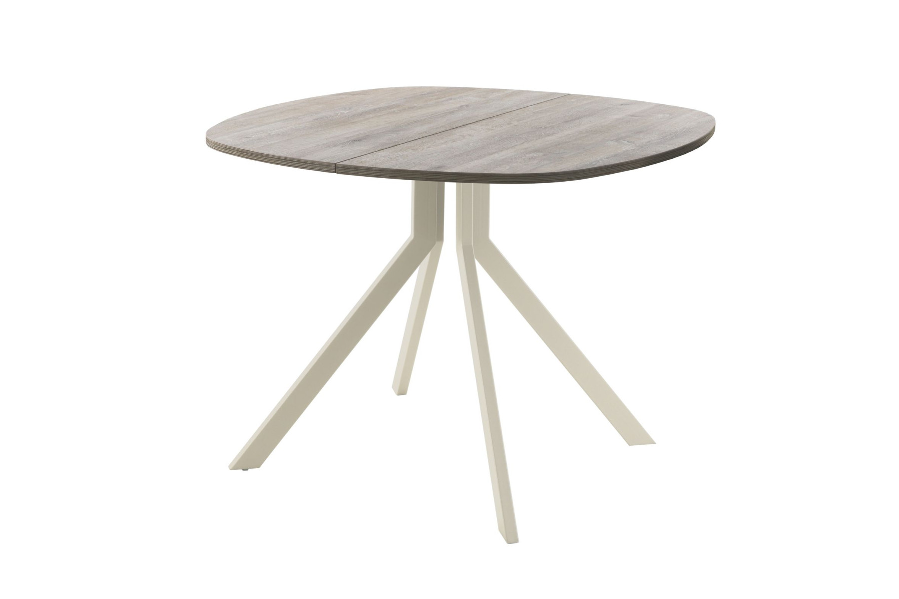 Обеденный стол AMC Elite (серии SLIM) / E18(900) D7 (бежевый/Дуб Уайт-Ривер песочно-бежевый)