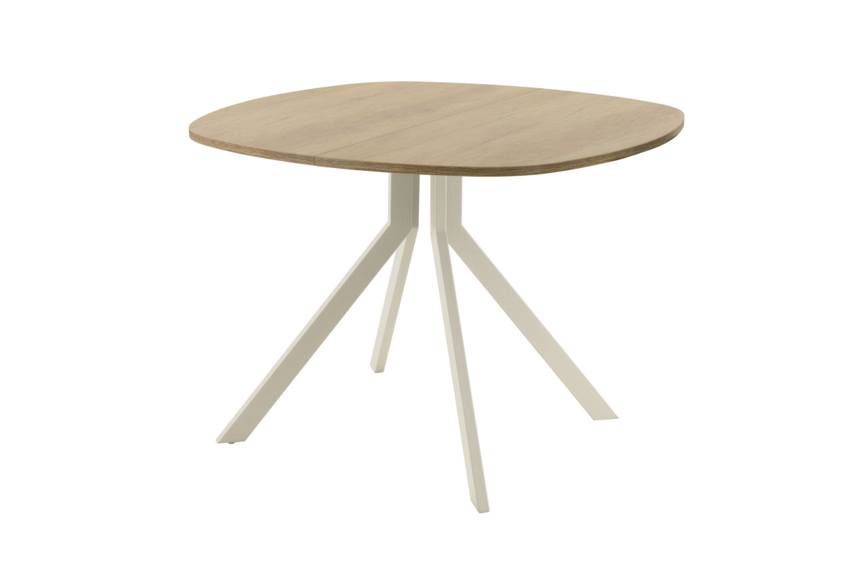 Обеденный стол AMC Elite (серии SLIM) / E18(900) D7 (бежевый/Дуб Небраска Натуральный)