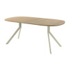 Обеденный стол AMC Elite (серии SLIM) / E18(900) D7 (бежевый/Дуб Небраска Натуральный)