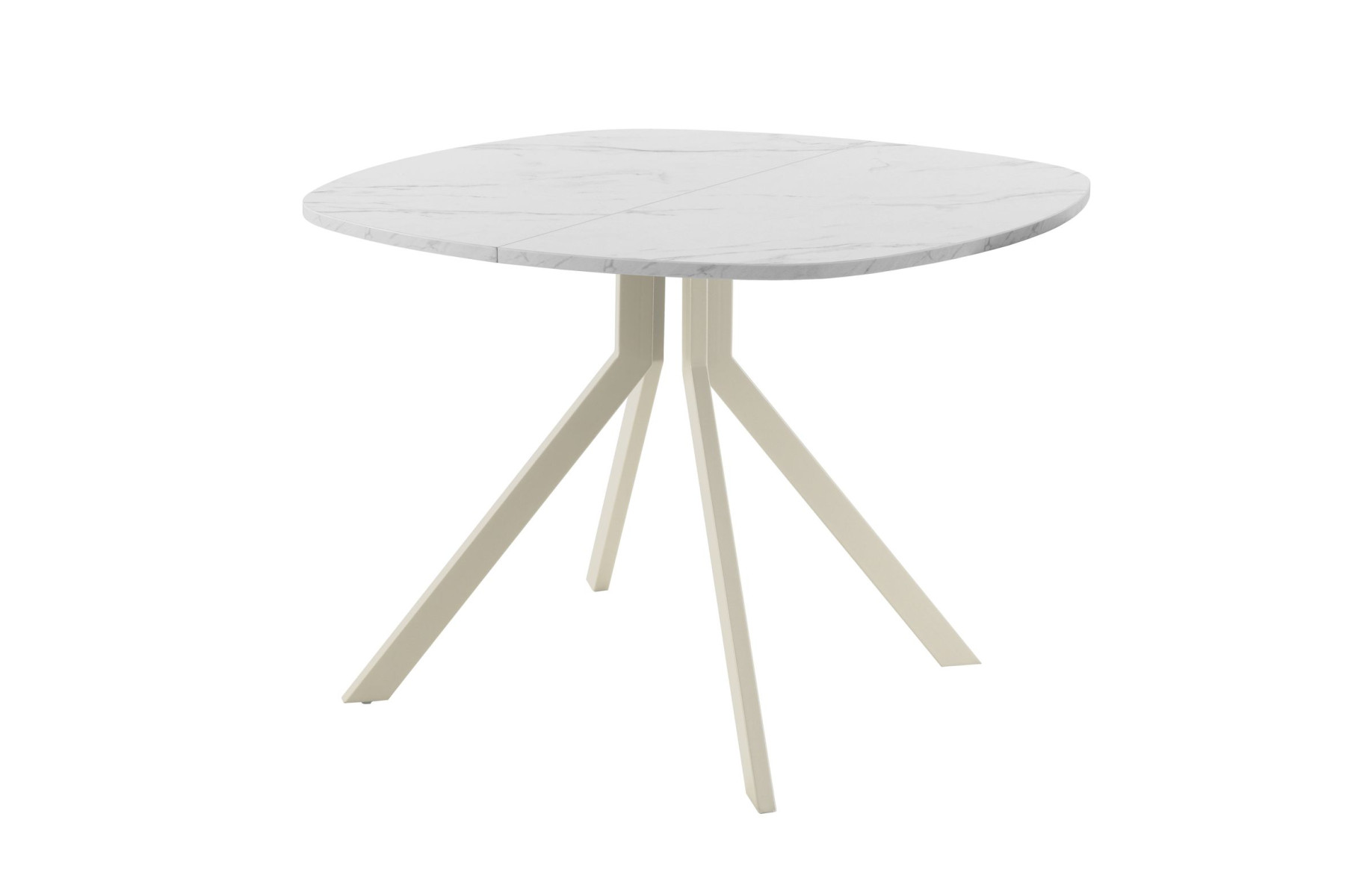 Обеденный стол AMC Elite (серии SLIM) / E18(900) D7 (бежевый/Мрамор Кристалл)