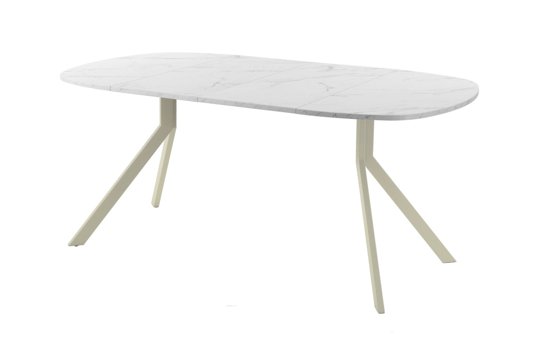 Обеденный стол AMC Elite (серии SLIM) / E18(900) D7 (бежевый/Мрамор Кристалл)