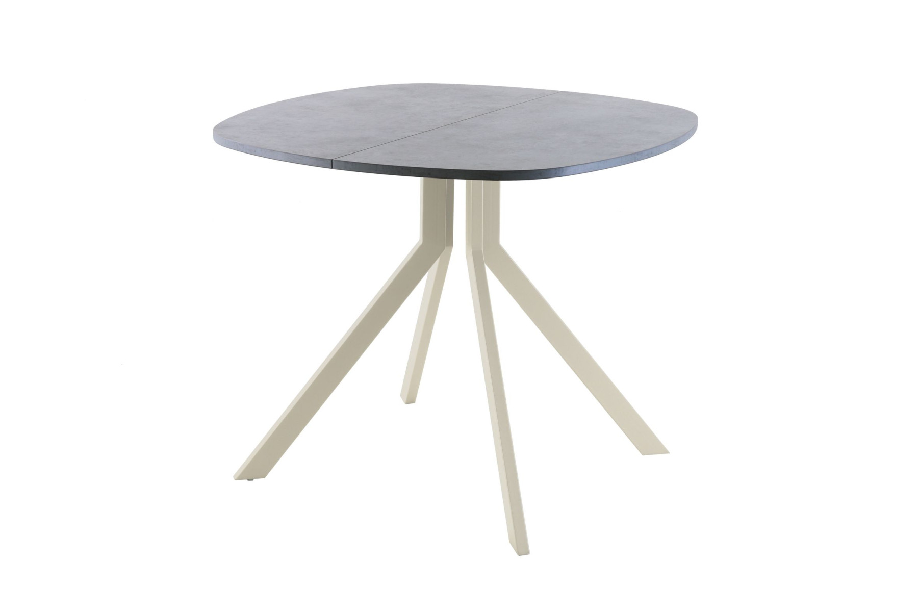 Обеденный стол AMC Elite (серии SLIM) / E18(800) D7 (бежевый/Бетон Чикаго светло-серый)