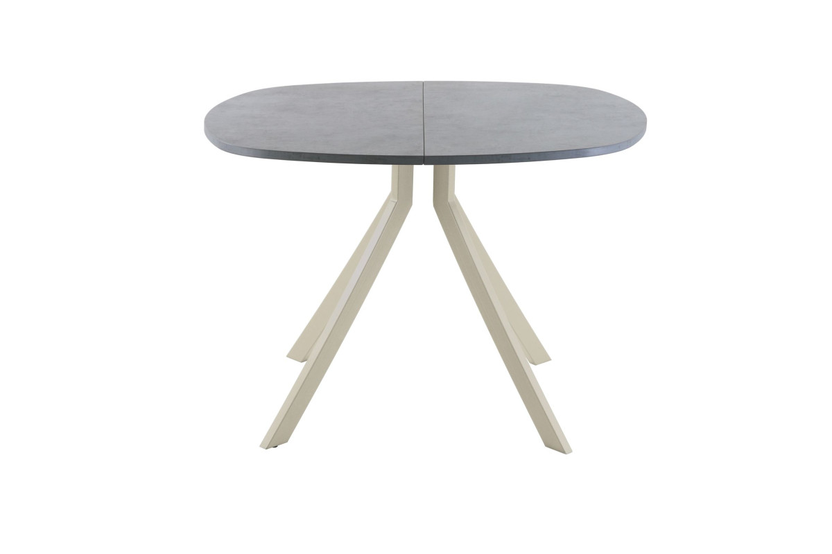 Обеденный стол AMC Elite (серии SLIM) / E18(800) D7 (бежевый/Бетон Чикаго светло-серый)