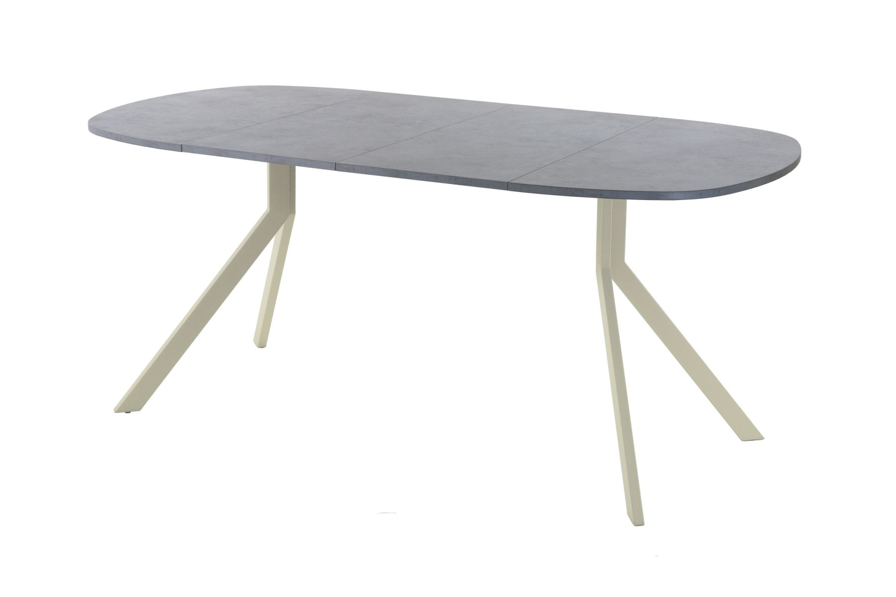 Обеденный стол AMC Elite (серии SLIM) / E18(800) D7 (бежевый/Бетон Чикаго светло-серый)