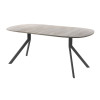 Обеденный стол AMC Elite (серии SLIM) / E18(900) D7 (графит/Дуб Уайт-Ривер песочно-бежевый)