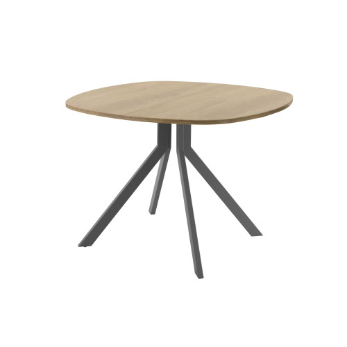 Обеденный стол AMC Elite (серии SLIM) / E18(900) D7 (графит/Дуб Небраска Натуральный)