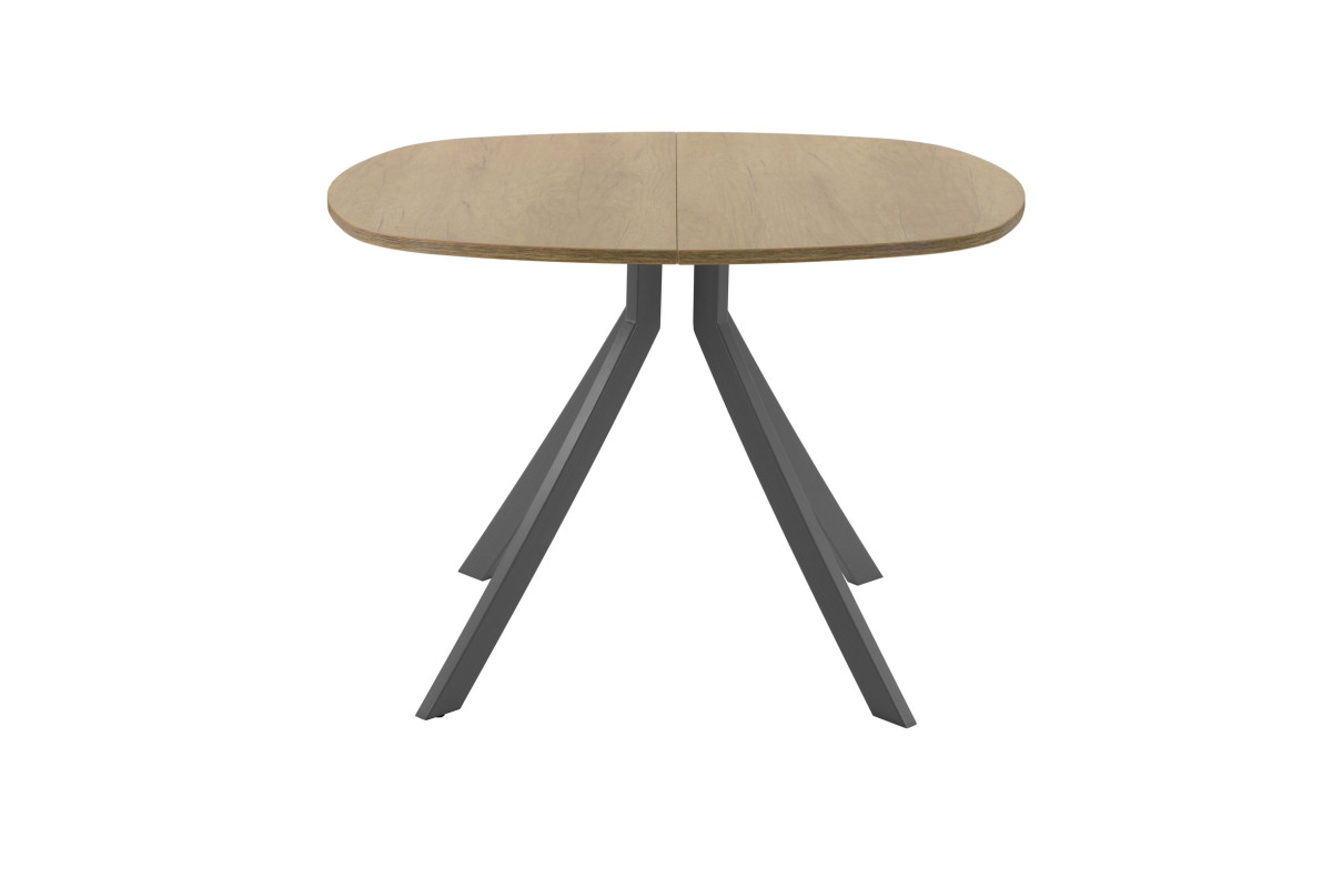 Обеденный стол AMC Elite (серии SLIM) / E18(900) D7 (графит/Дуб Небраска Натуральный)