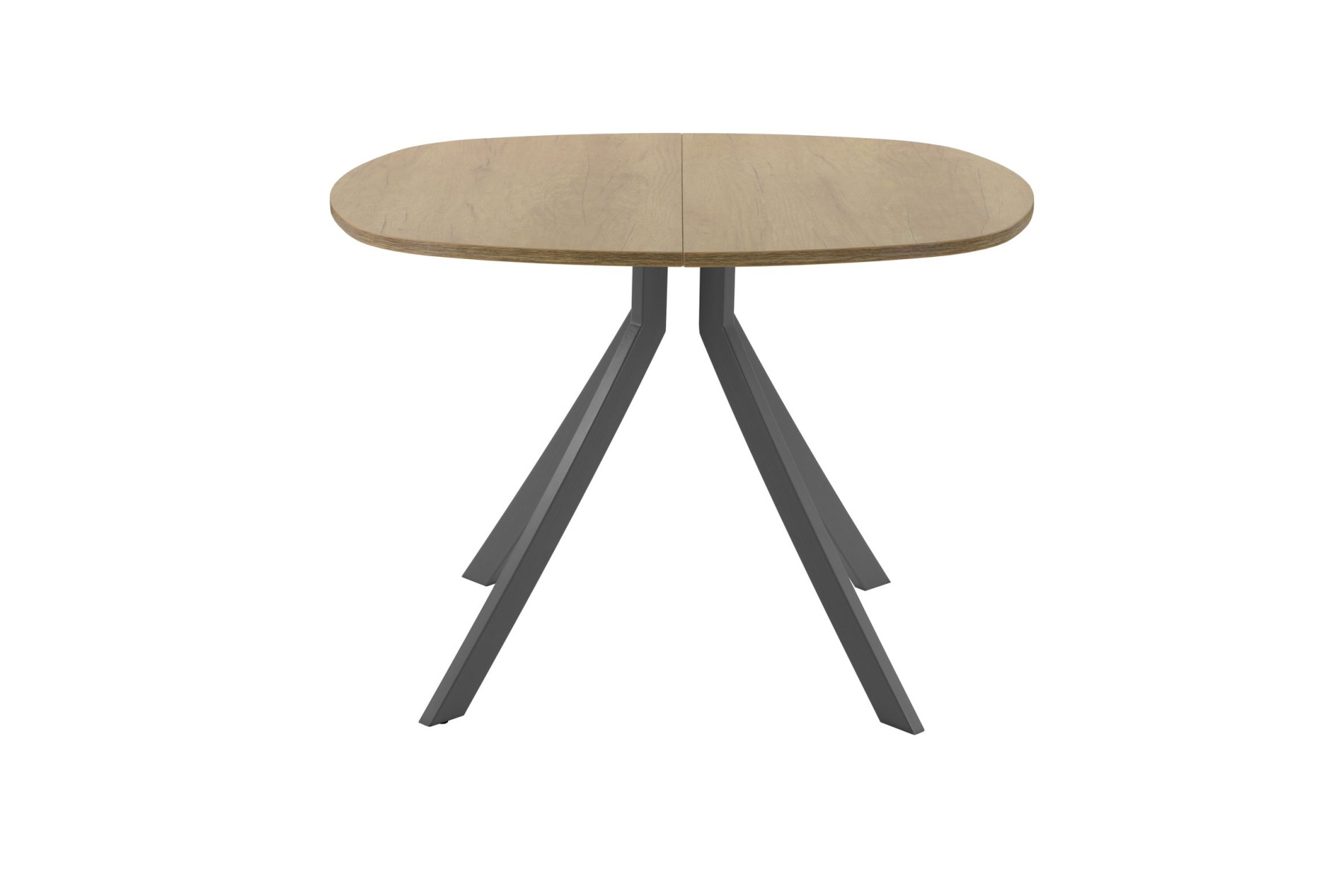 Обеденный стол AMC Elite (серии SLIM) / E18(800) D7 (графит/Дуб Небраска Натуральный)