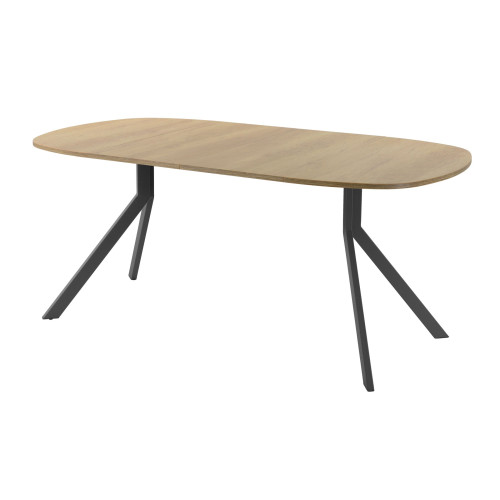 Обеденный стол AMC Elite (серии SLIM) / E18(900) D7 (графит/Дуб Небраска Натуральный)