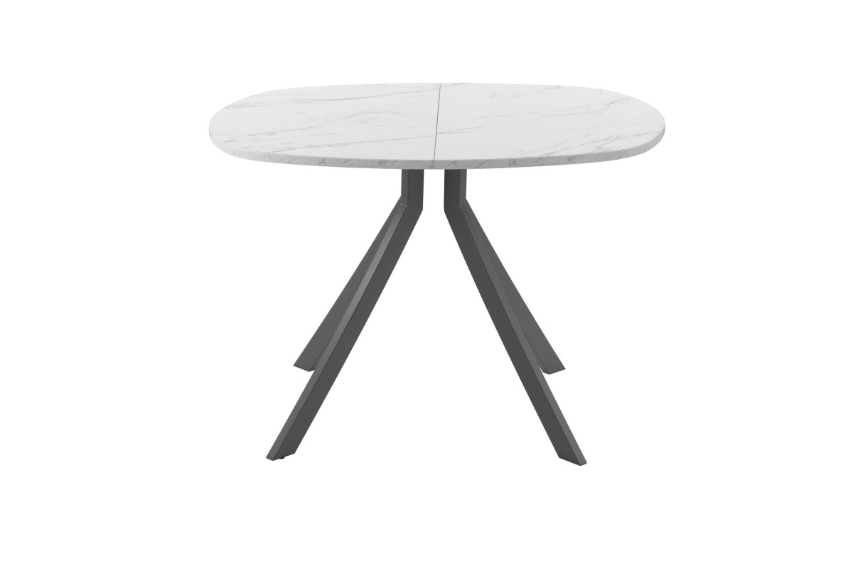 Обеденный стол AMC Elite (серии SLIM) / E18(900) D7 (графит/Мрамор Кристалл)