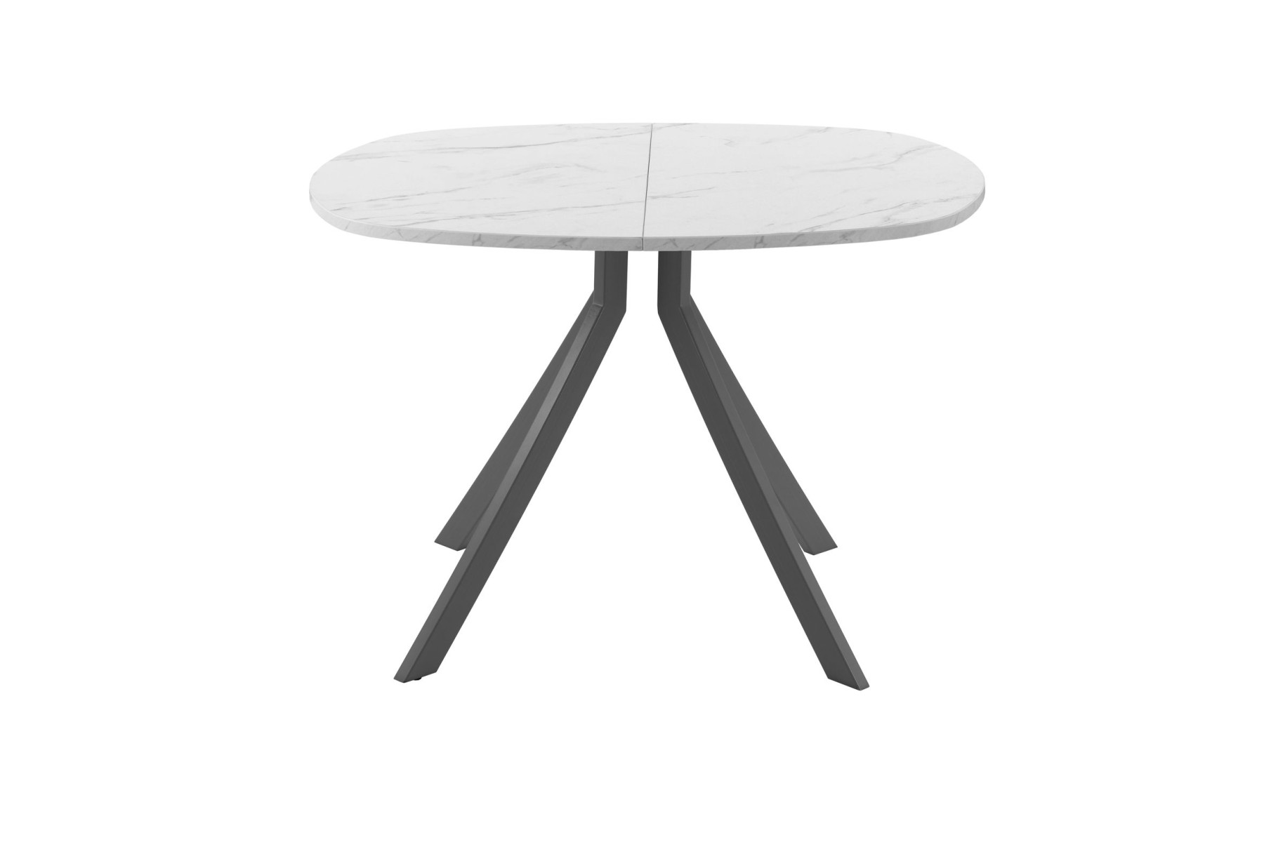 Обеденный стол AMC Elite (серии SLIM) / E18(900) D7 (графит/Мрамор Кристалл)