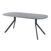Обеденный стол AMC Elite (серии SLIM) / E18(900) D7 (графит/Бетон Чикаго светло-серый)