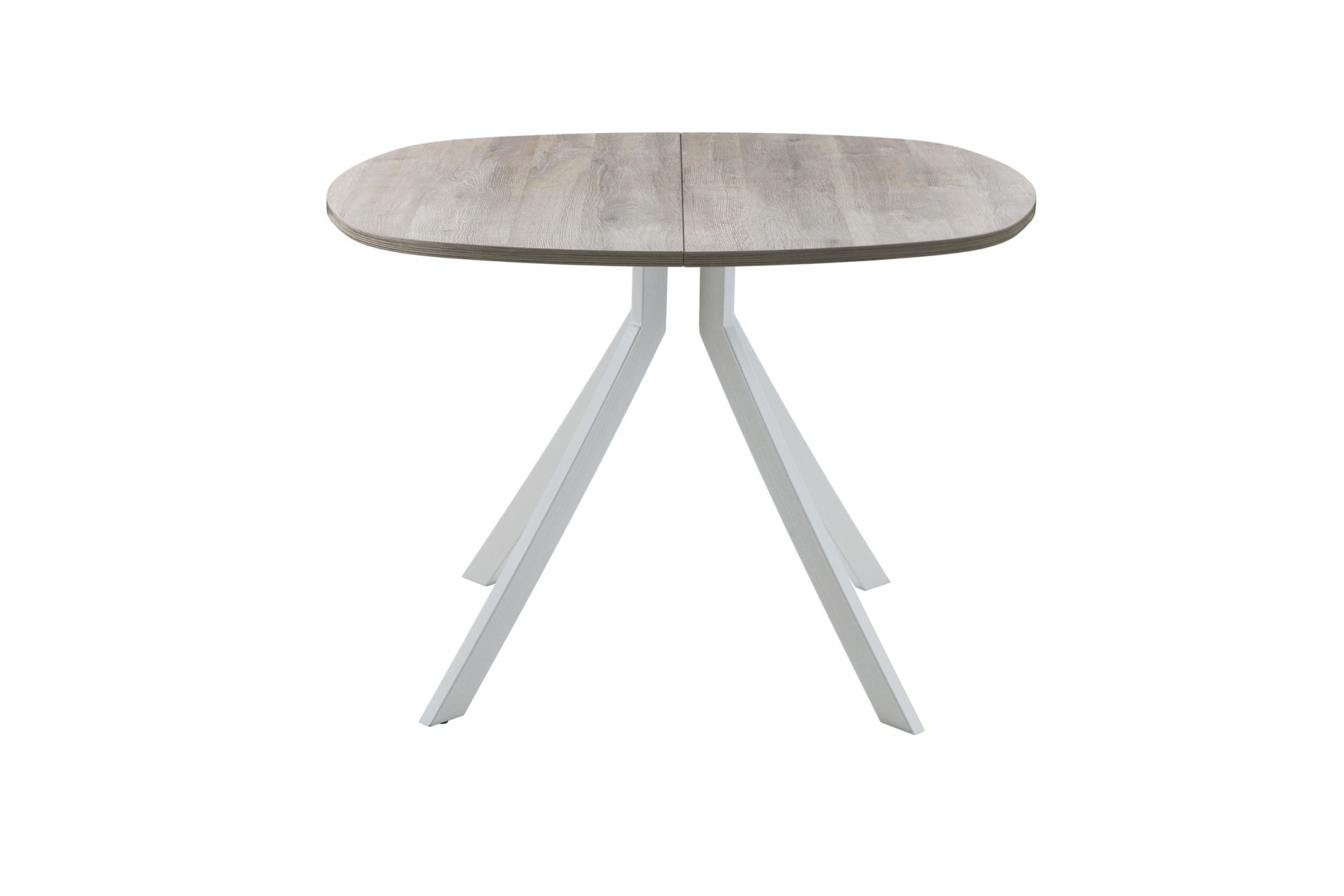 Обеденный стол AMC Elite (серии SLIM) / E18(800) D7 (серебро/Дуб Уайт-Ривер песочно-бежевый)