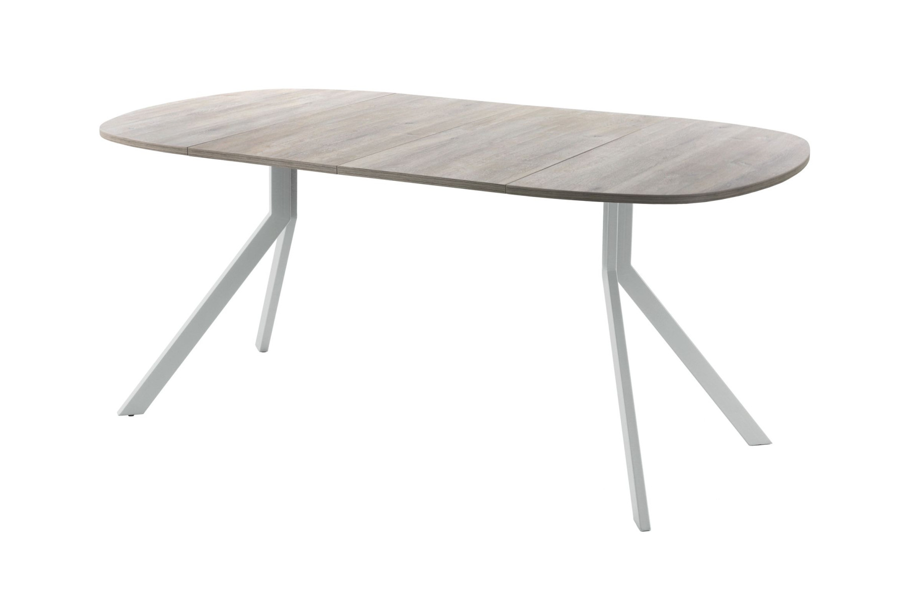 Обеденный стол AMC Elite (серии SLIM) / E18(800) D7 (серебро/Дуб Уайт-Ривер песочно-бежевый)