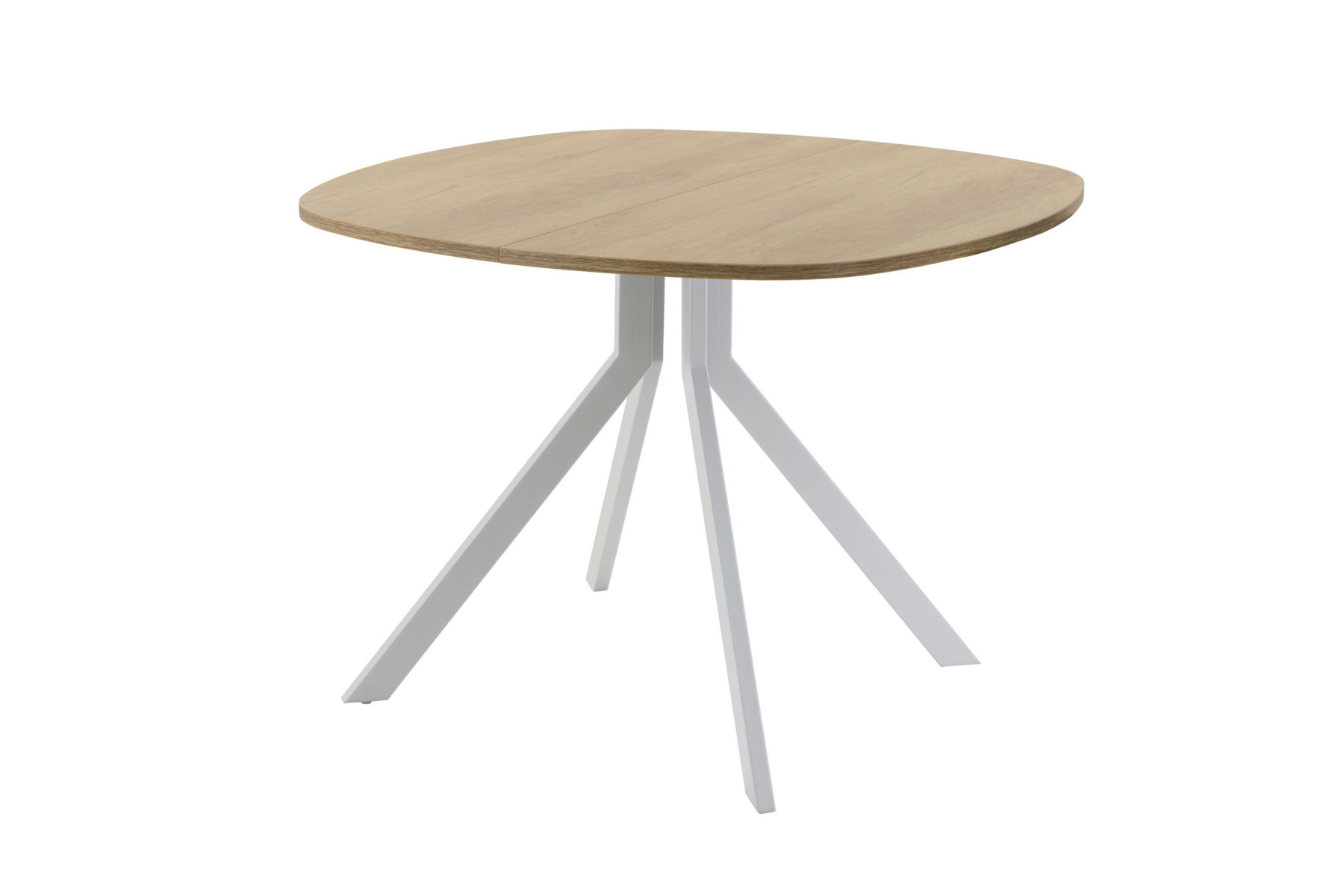 Обеденный стол AMC Elite (серии SLIM) / E18(900) D7 (серебро/Дуб Небраска Натуральный)