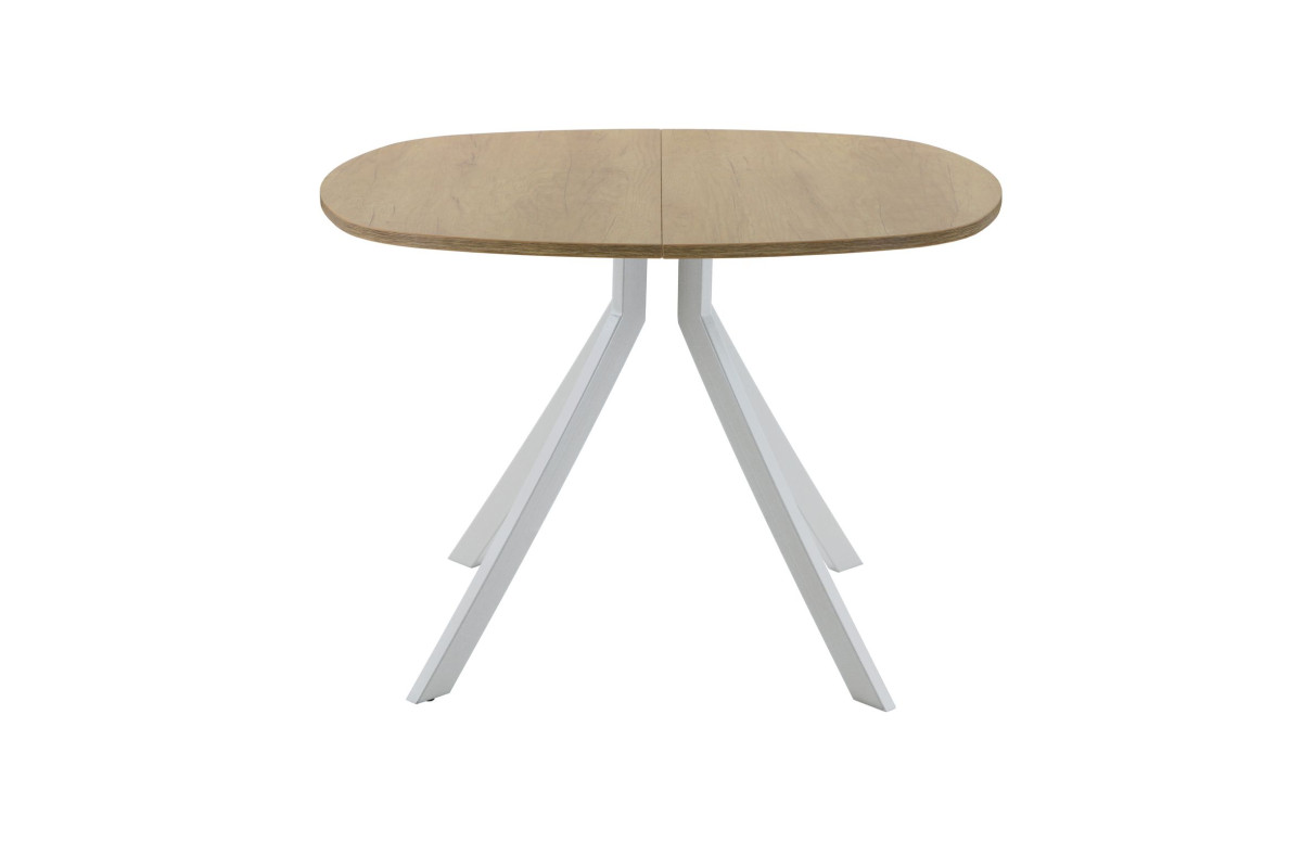 Обеденный стол AMC Elite (серии SLIM) / E18(800) D7 (серебро/Дуб Небраска Натуральный)