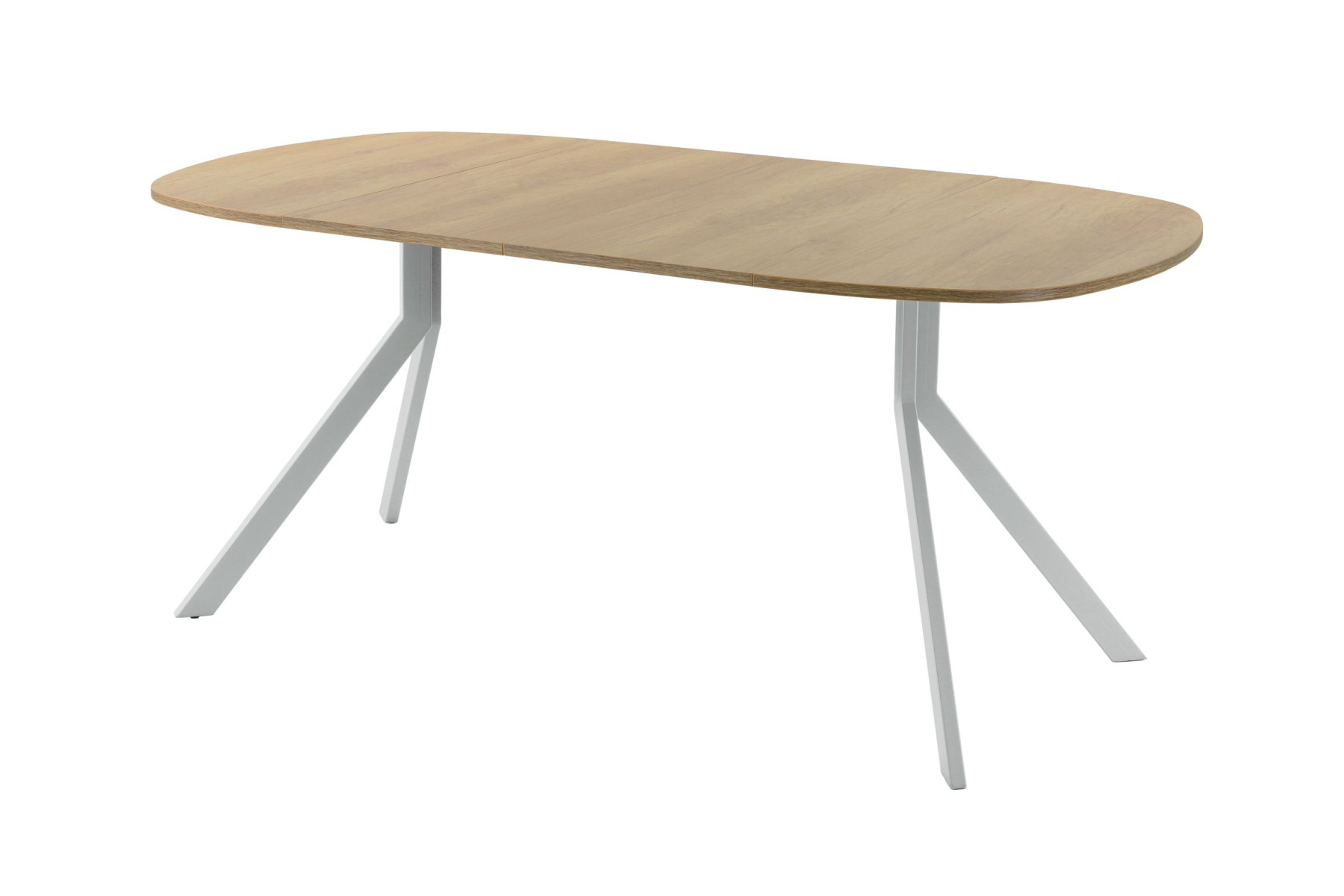 Обеденный стол AMC Elite (серии SLIM) / E18(900) D7 (серебро/Дуб Небраска Натуральный)