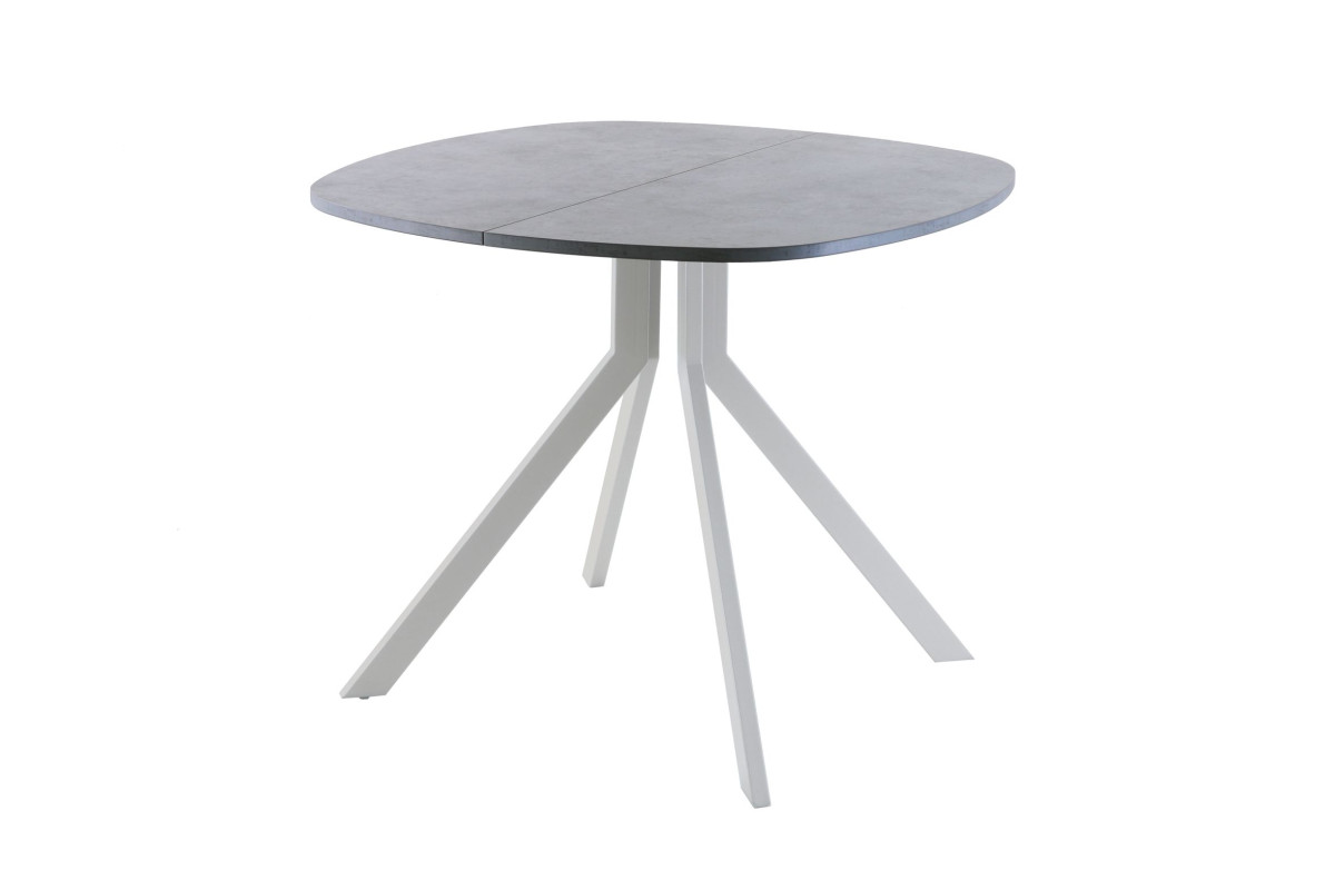 Обеденный стол AMC Elite (серии SLIM) / E18(800) D7 (серебро/Бетон Чикаго светло-серый)