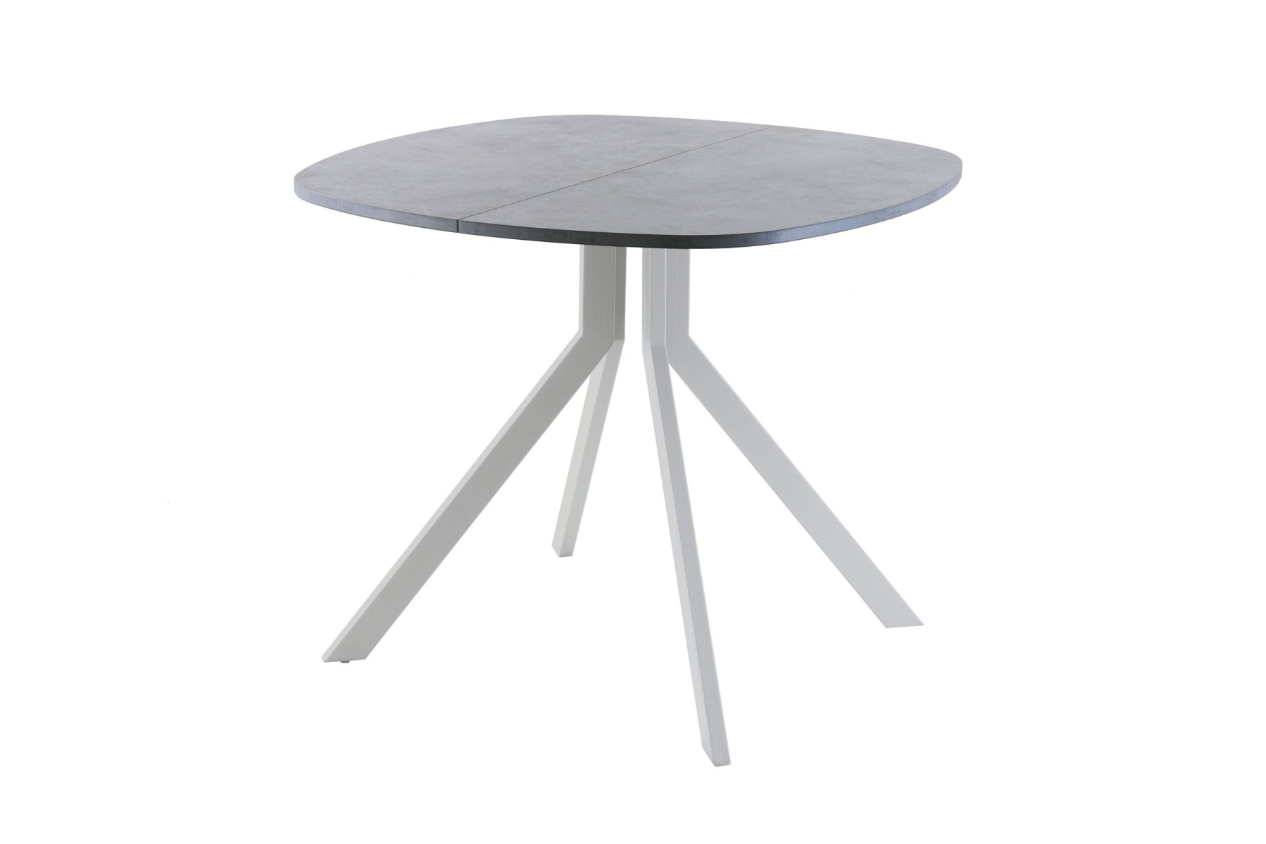 Обеденный стол AMC Elite (серии SLIM) / E18(800) D7 (серебро/Бетон Чикаго светло-серый)