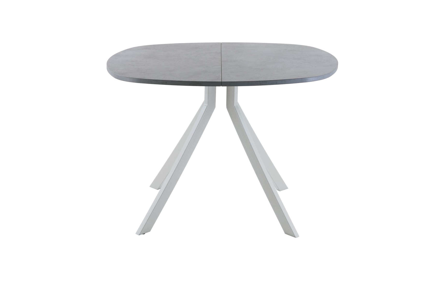 Обеденный стол AMC Elite (серии SLIM) / E18(800) D7 (серебро/Бетон Чикаго светло-серый)