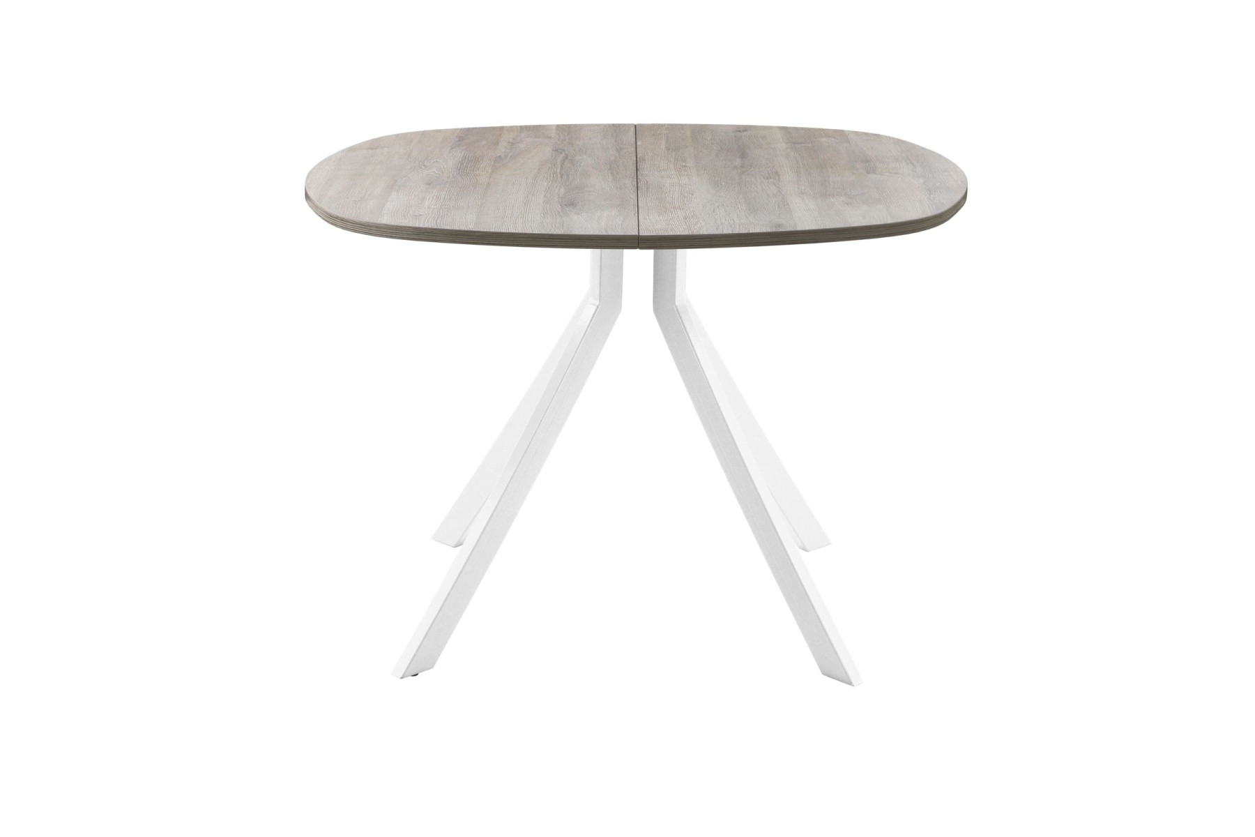 Обеденный стол AMC Elite (серии SLIM) / E18(800) D7 (белый/Дуб Уайт-Ривер песочно-бежевый)