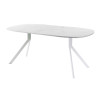 Обеденный стол AMC Elite (серии SLIM) / E18(800) D7 (белый/Мрамор Кристалл)