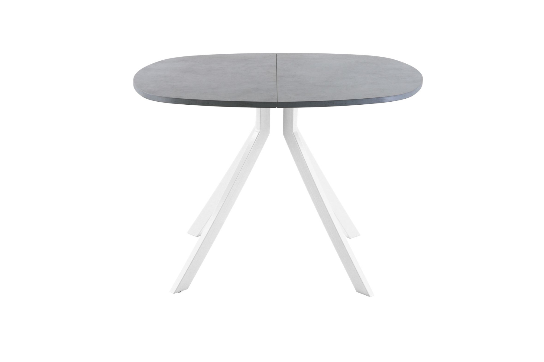 Обеденный стол AMC Elite (серии SLIM) / E18(800) D7 (белый/Бетон Чикаго светло-серый)