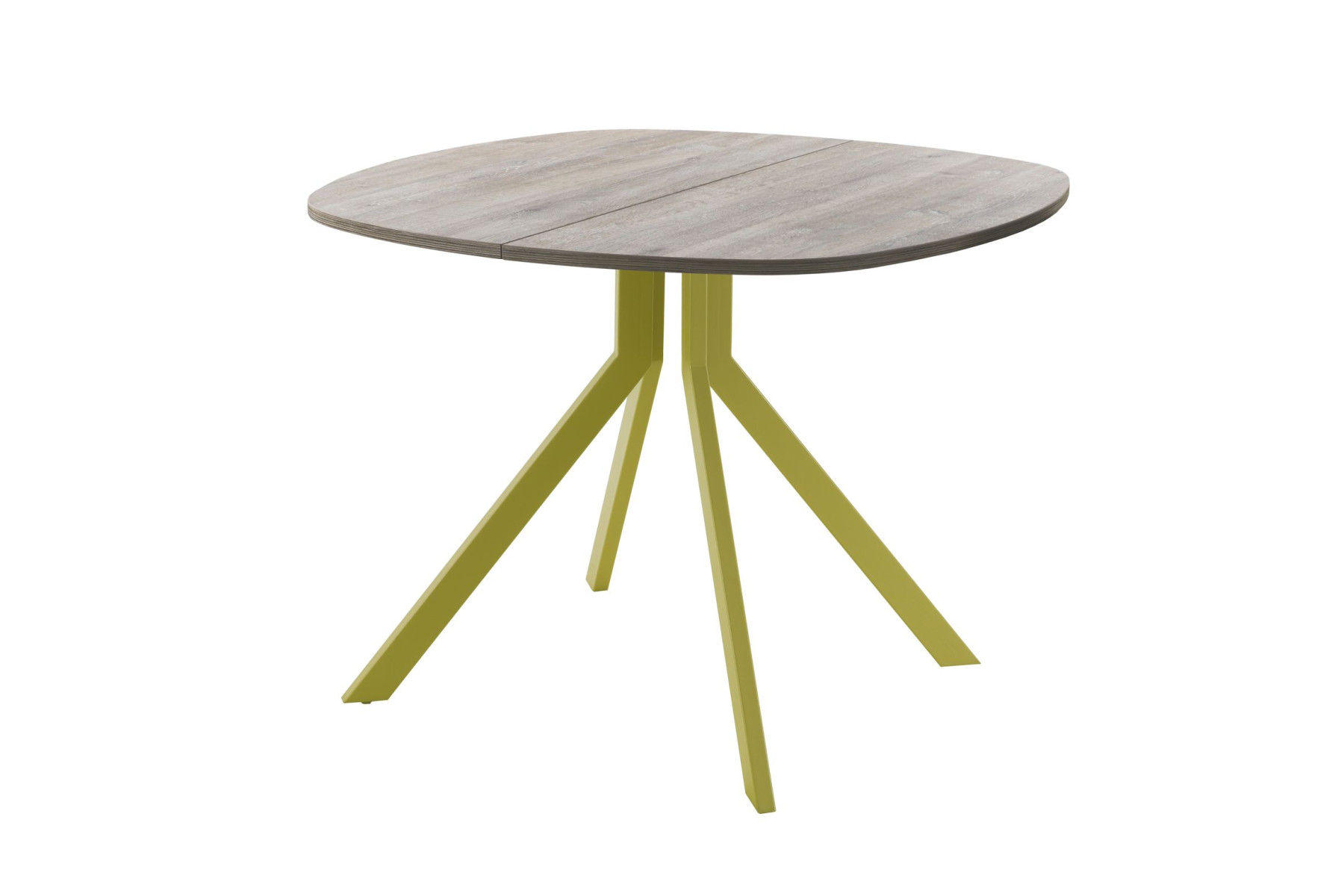 Обеденный стол AMC Elite (серии SLIM) / E18(800) D7 (золото/Дуб Уайт-Ривер песочно-бежевый)