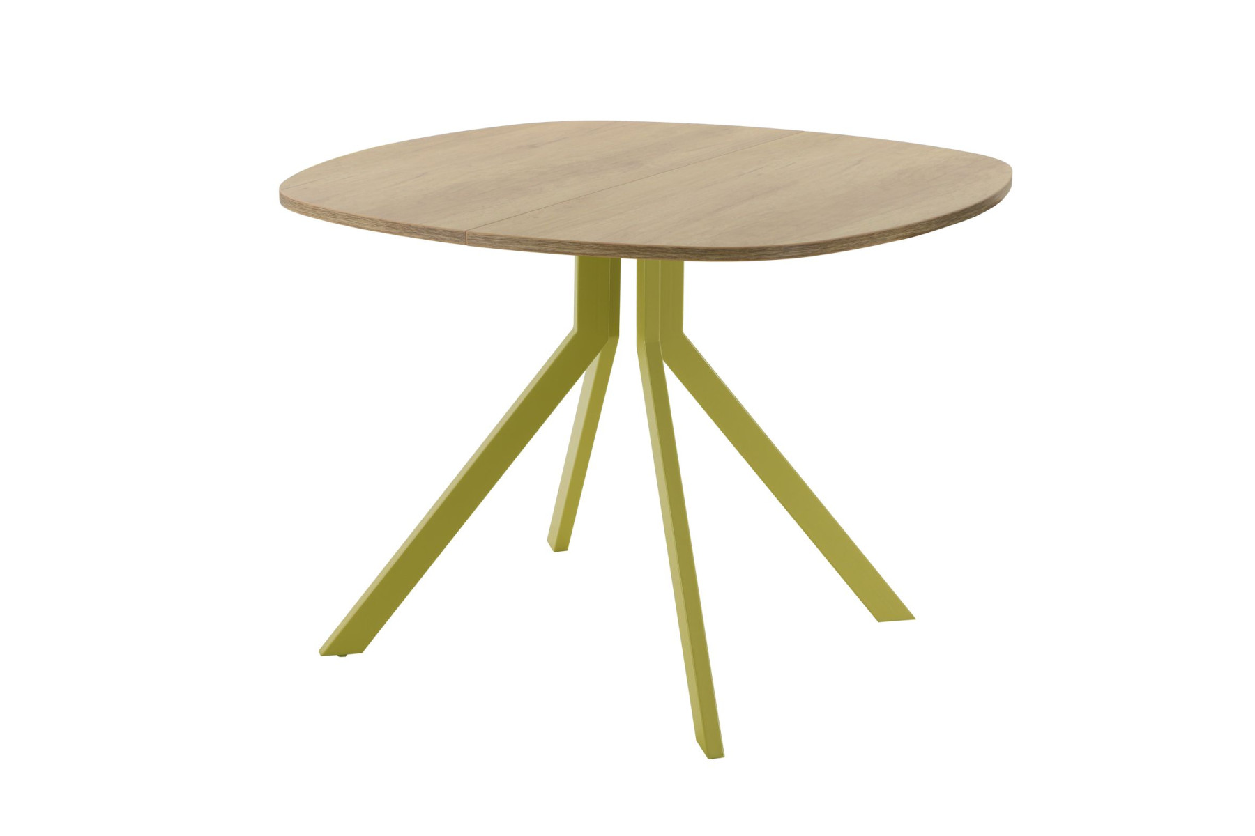 Обеденный стол AMC Elite (серии SLIM) / E18(800) D7 (золото/Дуб Небраска Натуральный)