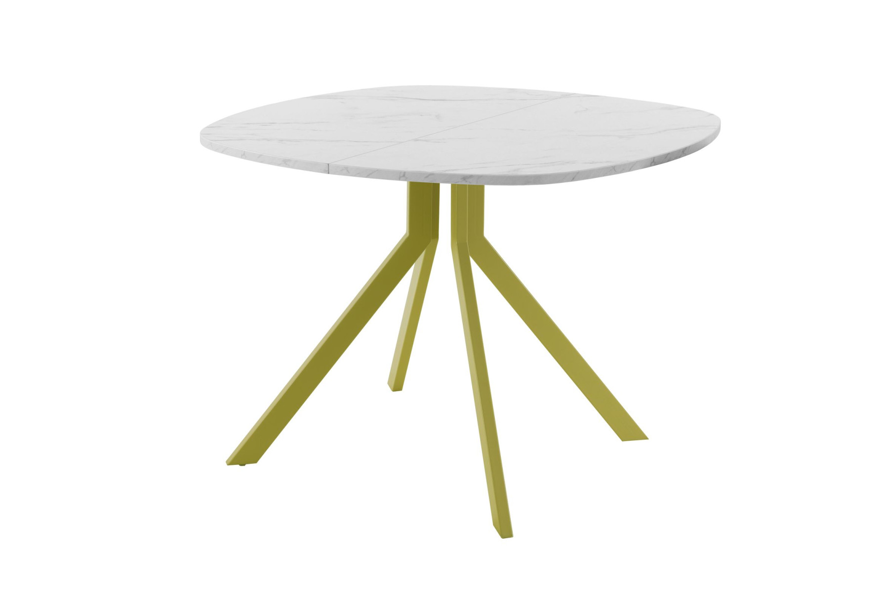 Обеденный стол AMC Elite (серии SLIM) / E18(900) D7 (золото/Мрамор Кристалл)