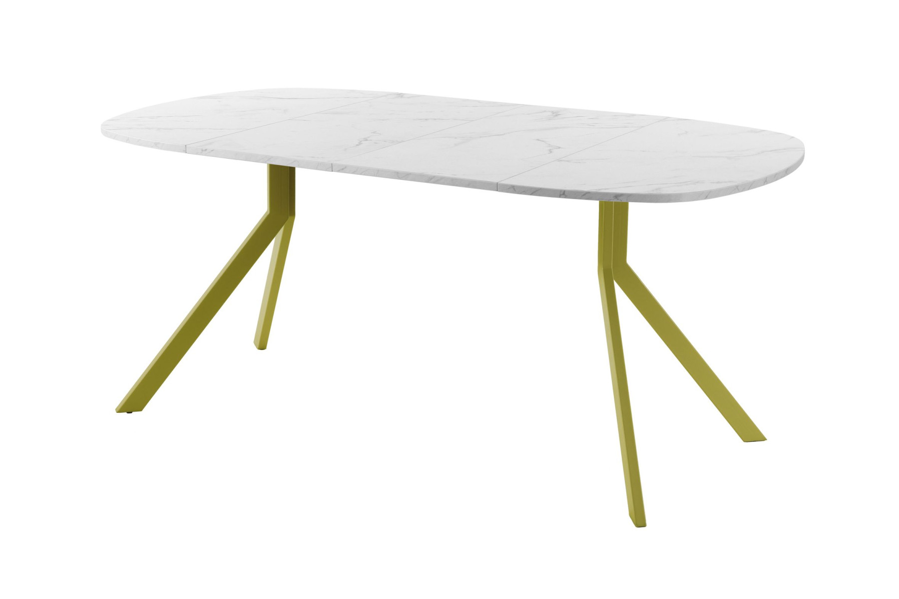 Обеденный стол AMC Elite (серии SLIM) / E18(900) D7 (золото/Мрамор Кристалл)