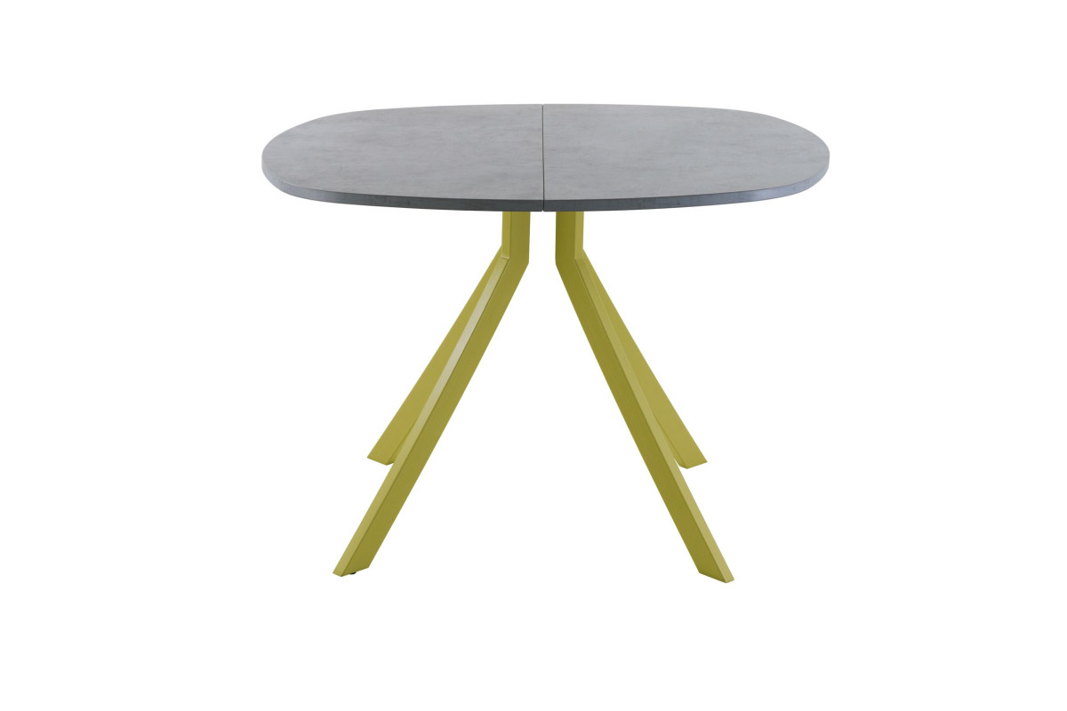 Обеденный стол AMC Elite (серии SLIM) / E18(800) D7 (золото/Бетон Чикаго светло-серый)