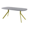 Обеденный стол AMC Elite (серии SLIM) / E18(800) D7 (золото/Бетон Чикаго светло-серый)