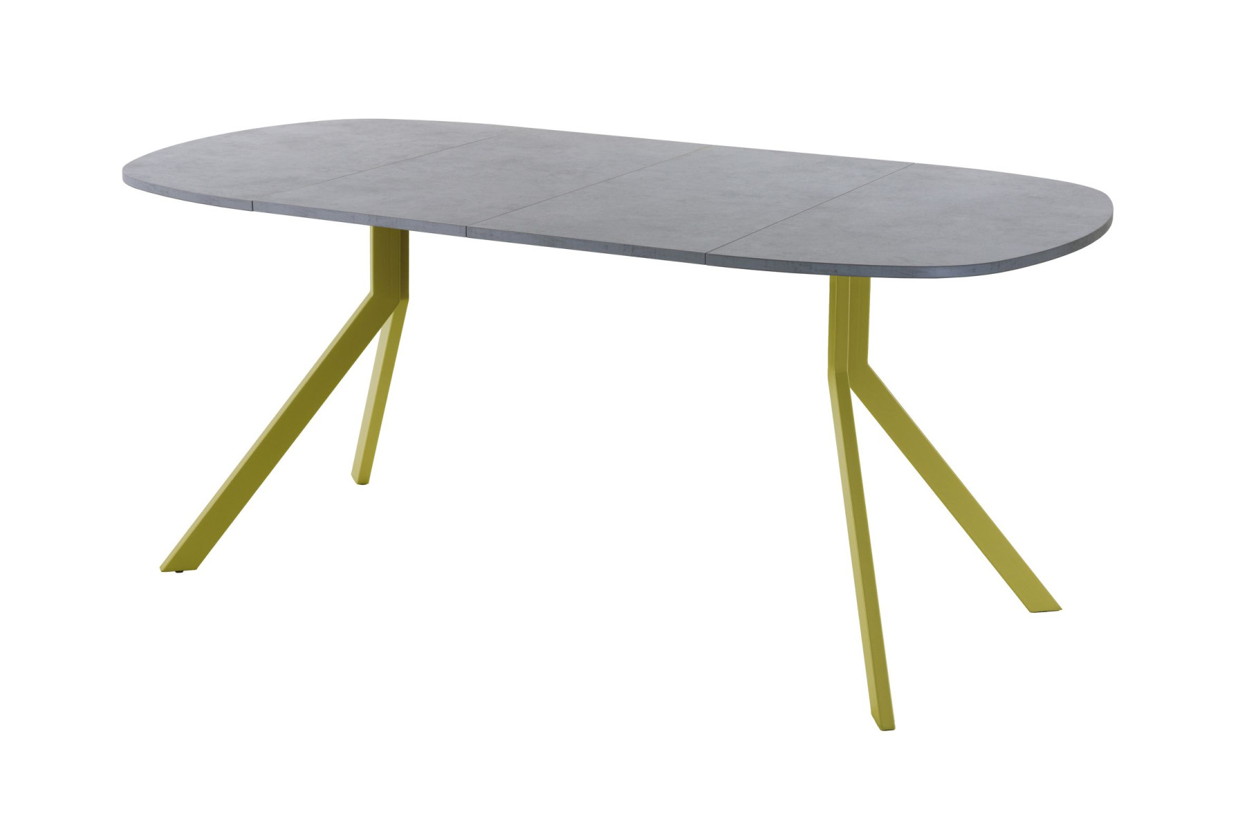 Обеденный стол AMC Elite (серии SLIM) / E18(800) D7 (золото/Бетон Чикаго светло-серый)