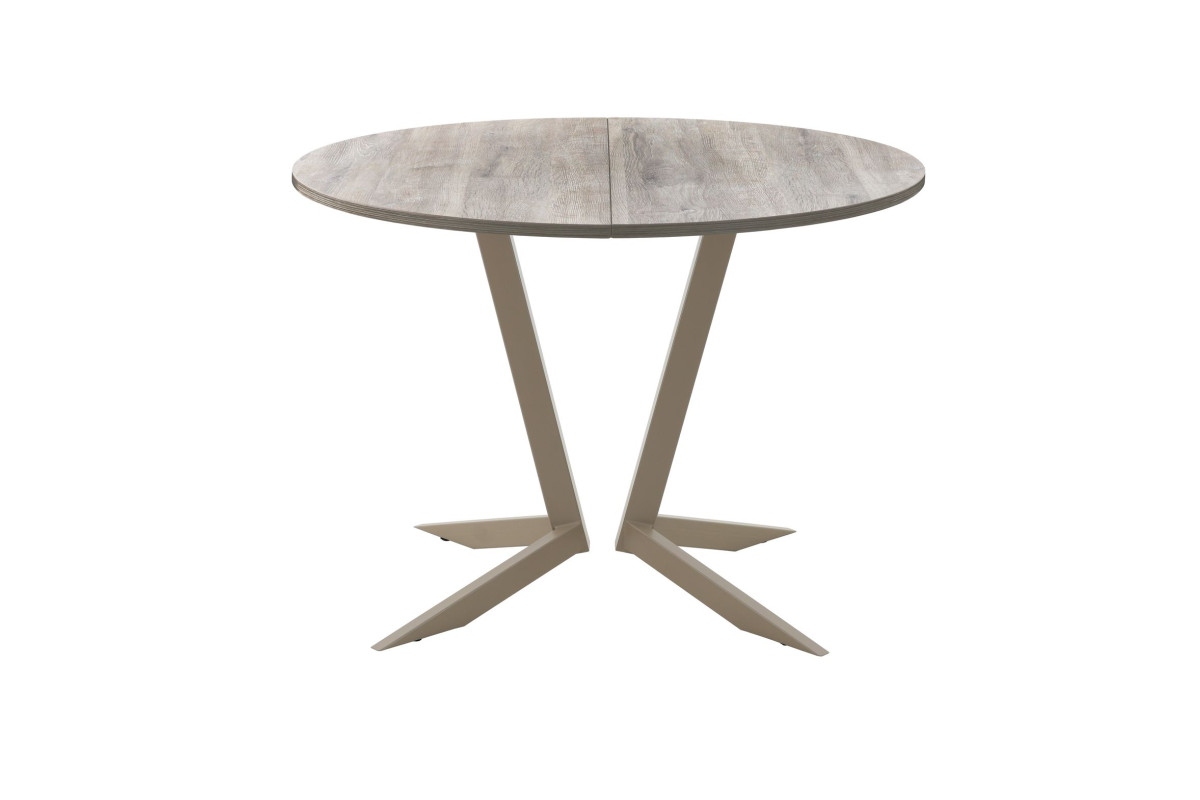 Обеденный стол AMC Elite (серии SLIM) / E19(900) D1 (капучино/Дуб Уайт-Ривер песочно-бежевый)