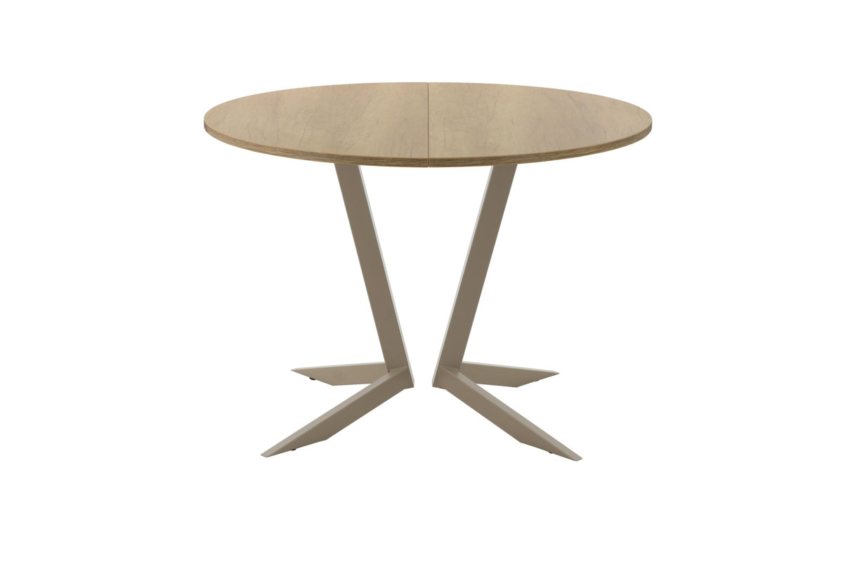 Обеденный стол AMC Elite (серии SLIM) / E19(900) D1 (капучино/Дуб Небраска Натуральный)