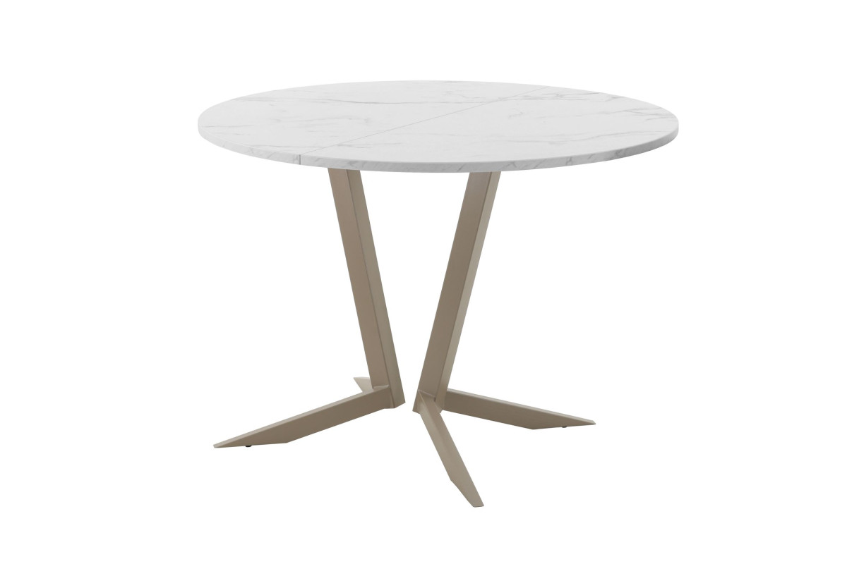 Обеденный стол AMC Elite (серии SLIM) / E19(900) D1 (капучино/Мрамор Кристалл)