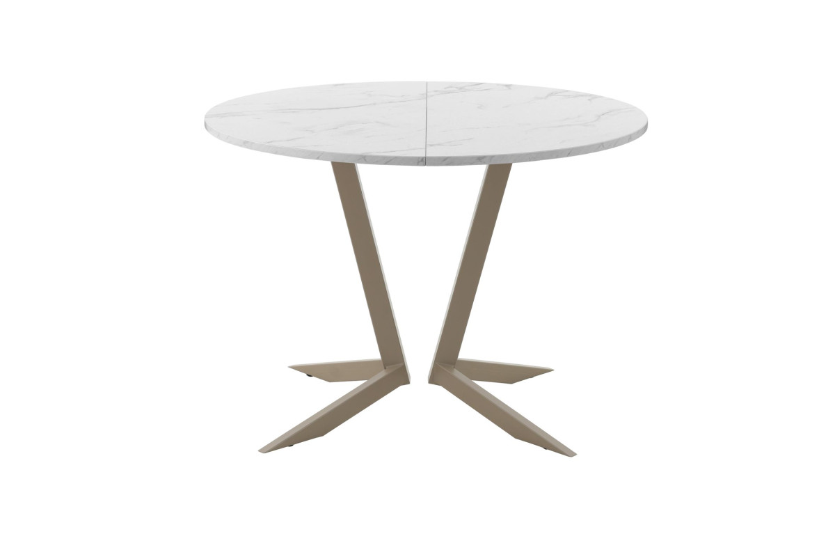 Обеденный стол AMC Elite (серии SLIM) / E19(900) D1 (капучино/Мрамор Кристалл)