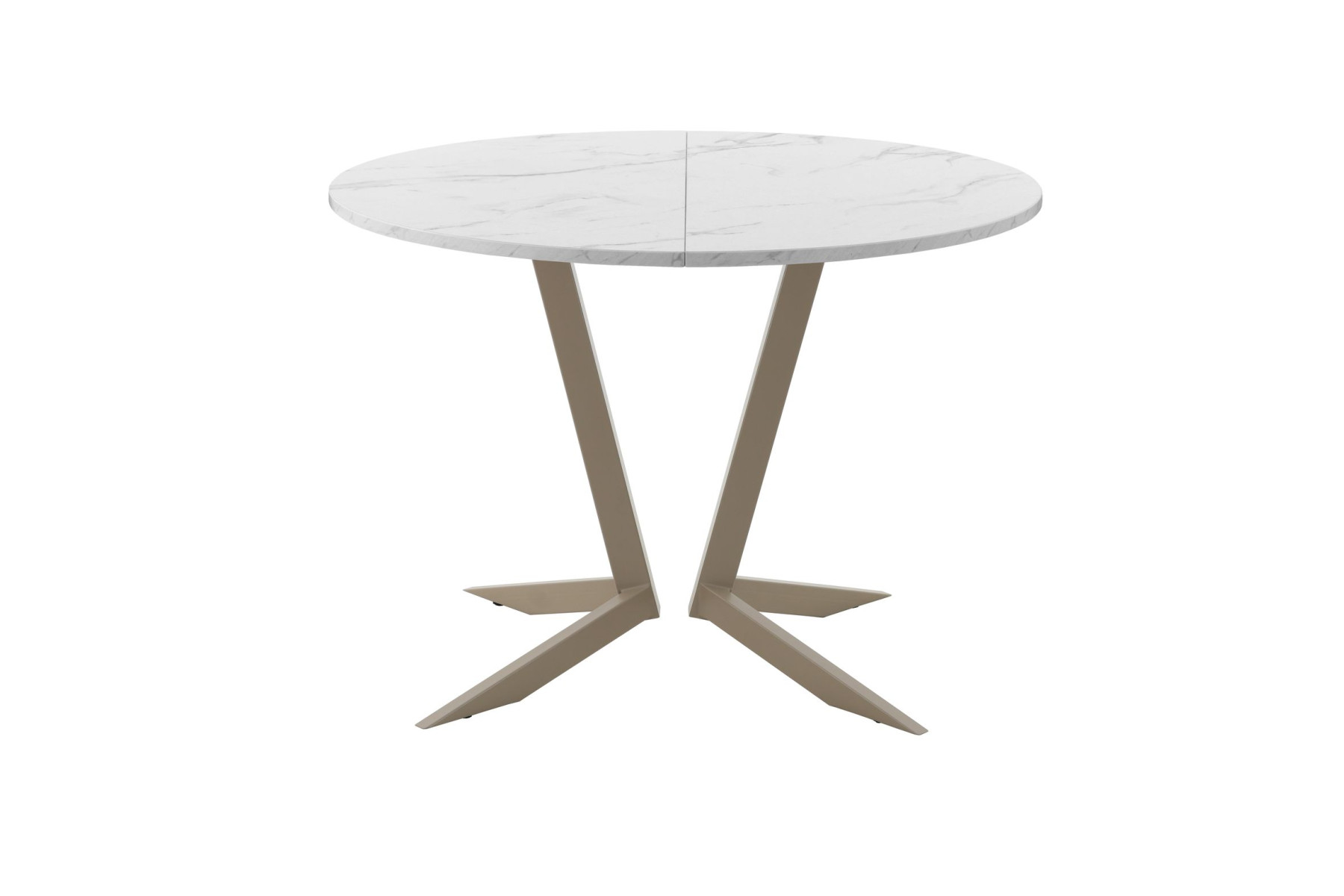 Обеденный стол AMC Elite (серии SLIM) / E19(800) D1 (капучино/Мрамор Кристалл)