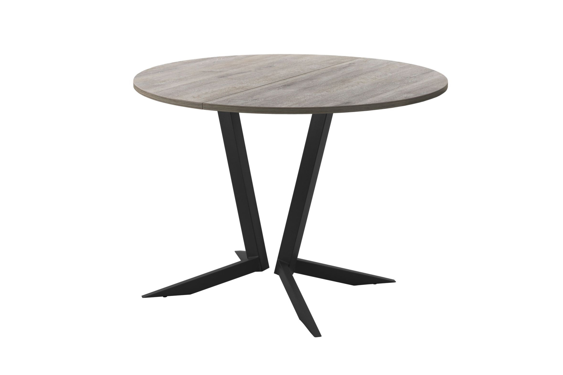 Обеденный стол AMC Elite (серии SLIM) / E19(800) D1 (черный/Дуб Уайт-Ривер песочно-бежевый)