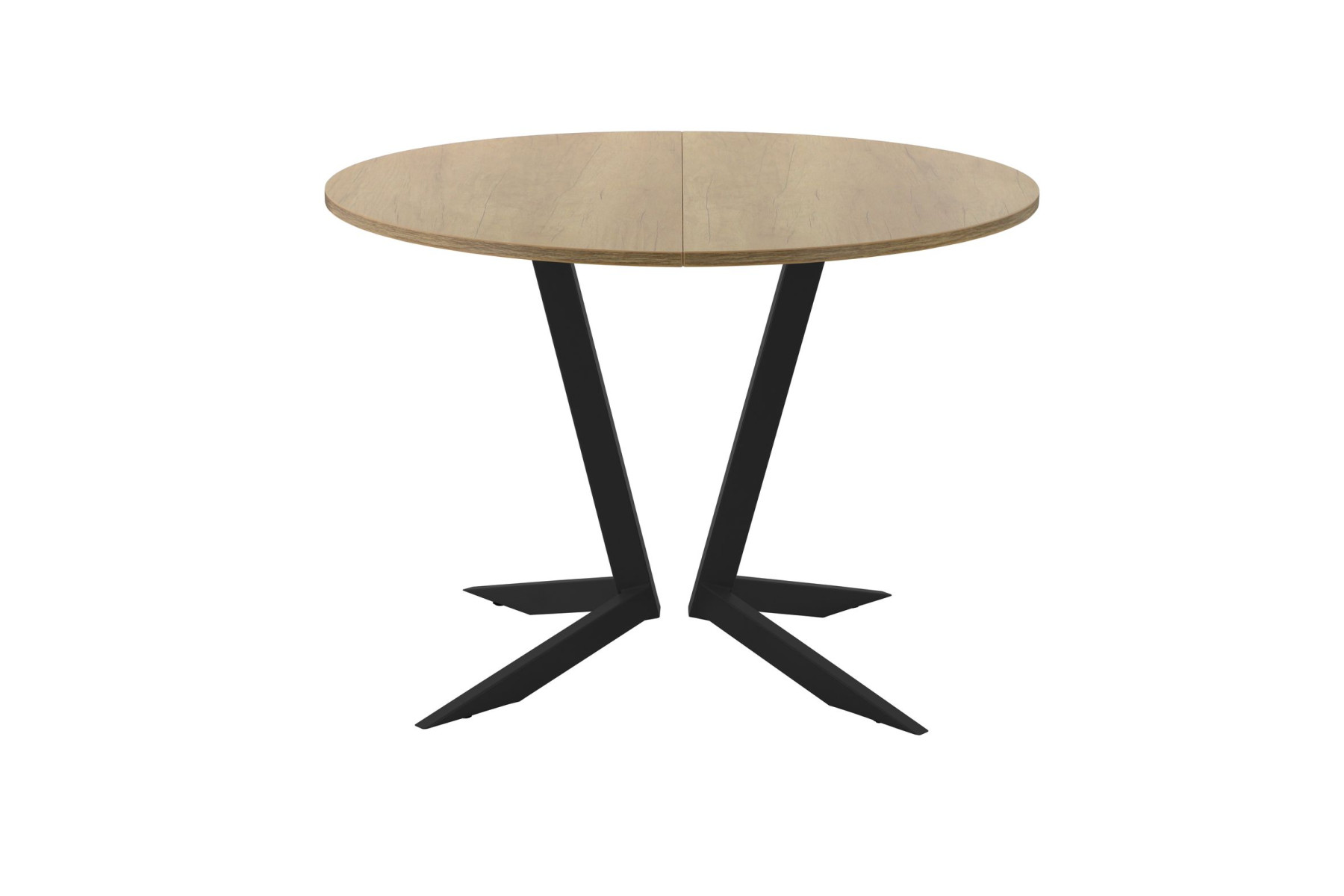 Обеденный стол AMC Elite (серии SLIM) / E19(800) D1 (черный/Дуб Небраска Натуральный)