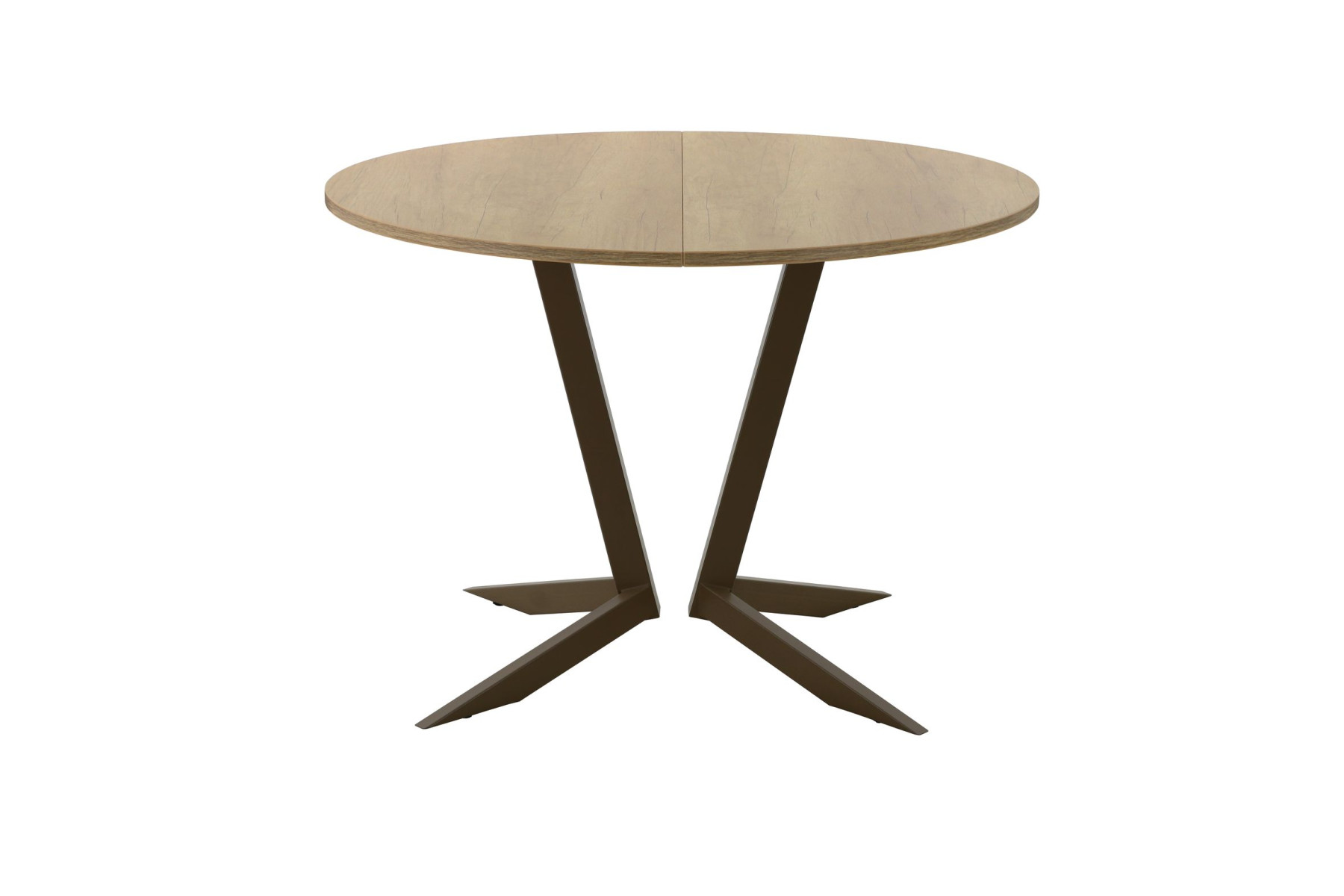 Обеденный стол AMC Elite (серии SLIM) / E19(800) D1 (коричневый/Дуб Небраска Натуральный)