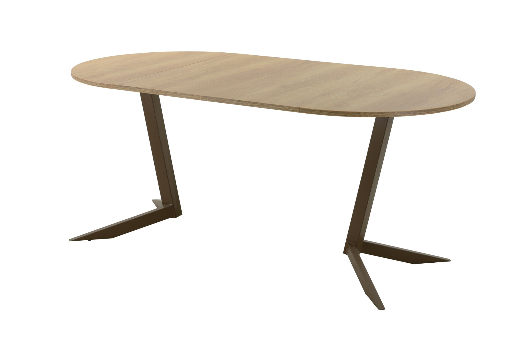 Обеденный стол AMC Elite (серии SLIM) / E19(800) D1 (коричневый/Дуб Небраска Натуральный)