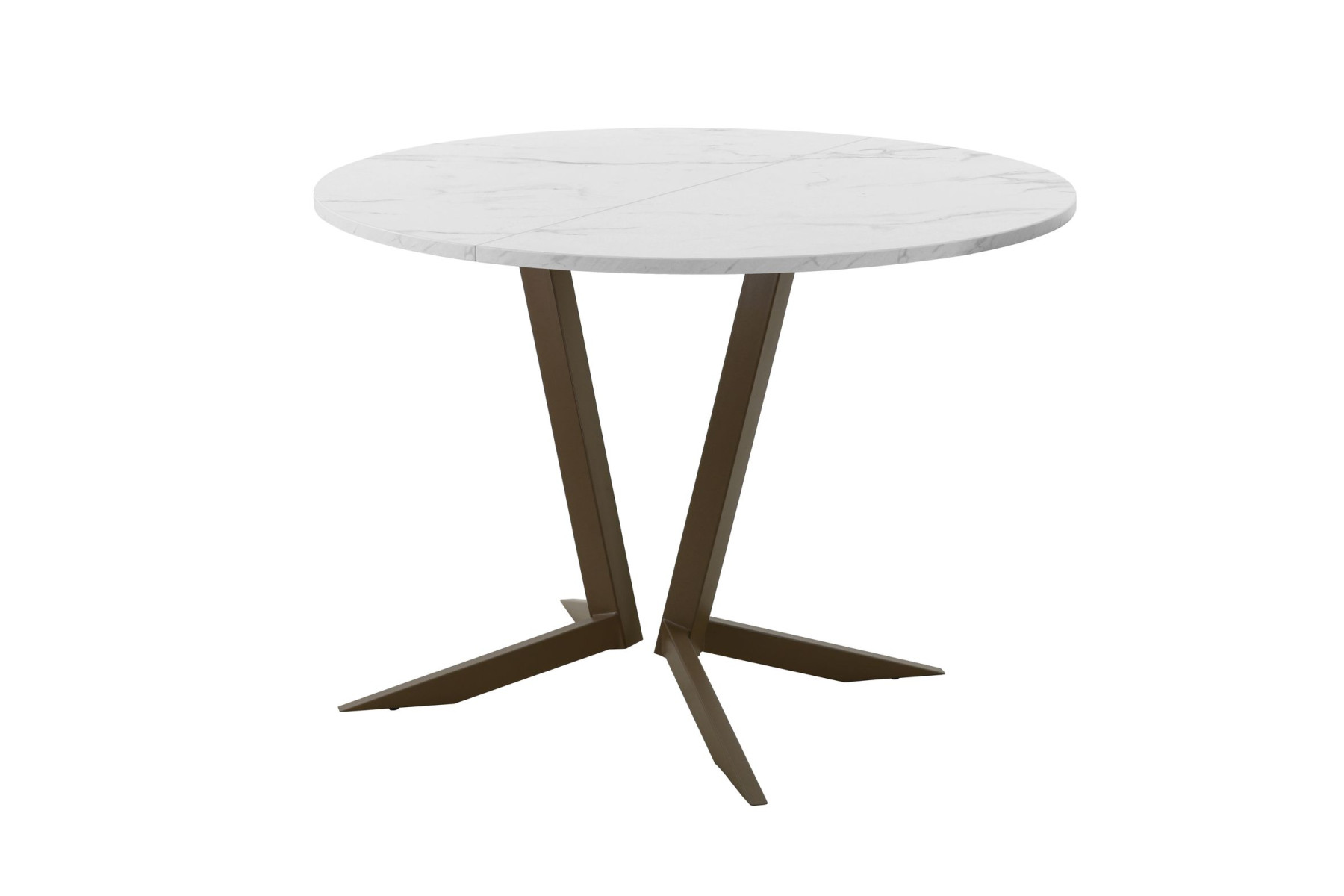 Обеденный стол AMC Elite (серии SLIM) / E19(900) D1 (коричневый/Мрамор Кристалл)